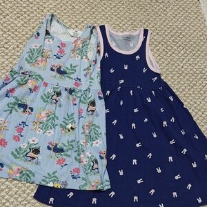 Kids Sleeveless Dresses Set - Blue and Navy